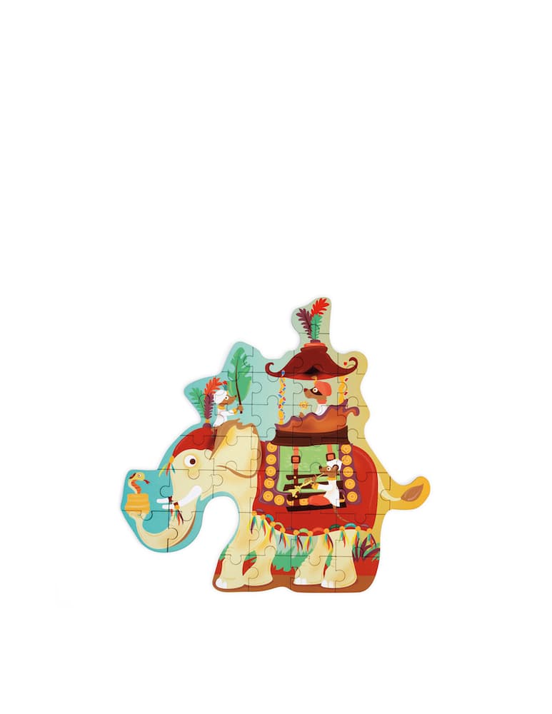 rinascente Scratch Contour Puzzle Elephant 37pz - Multi