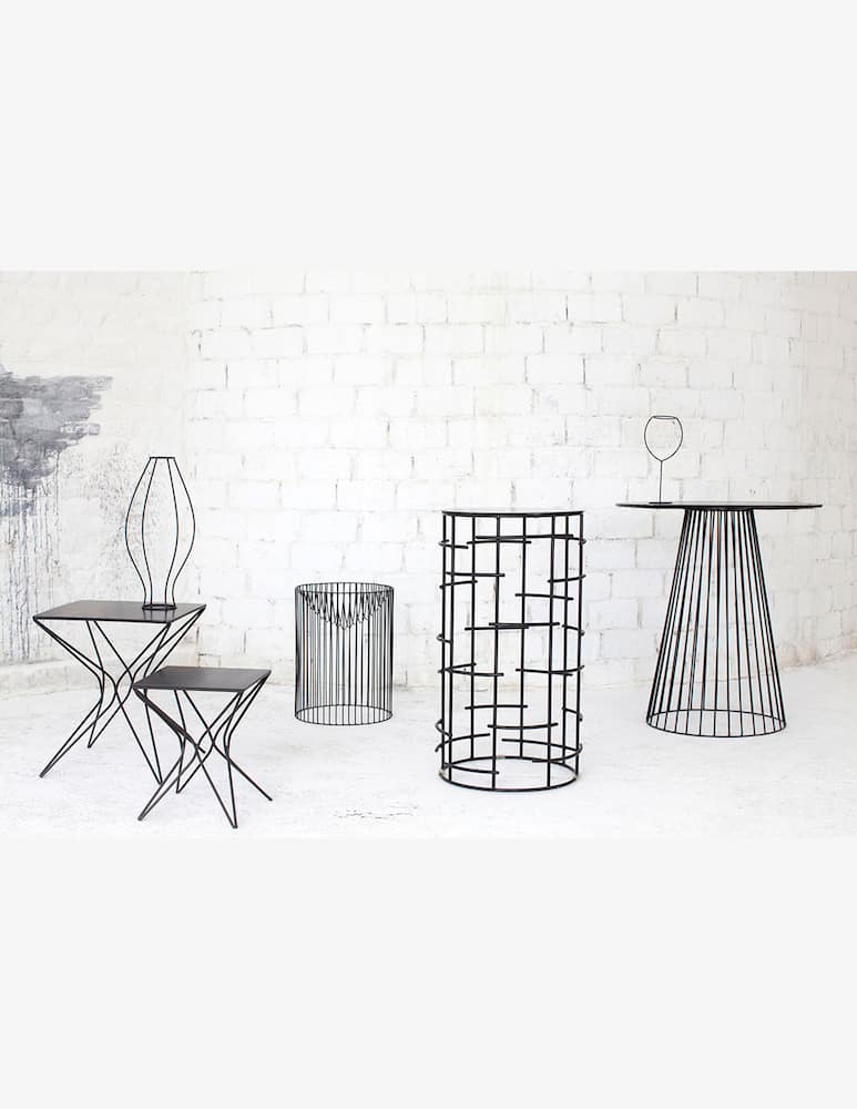 rinascente Serax Bistrot Tavolo Garbo 30 Round By Antonino Sciortino - Nero