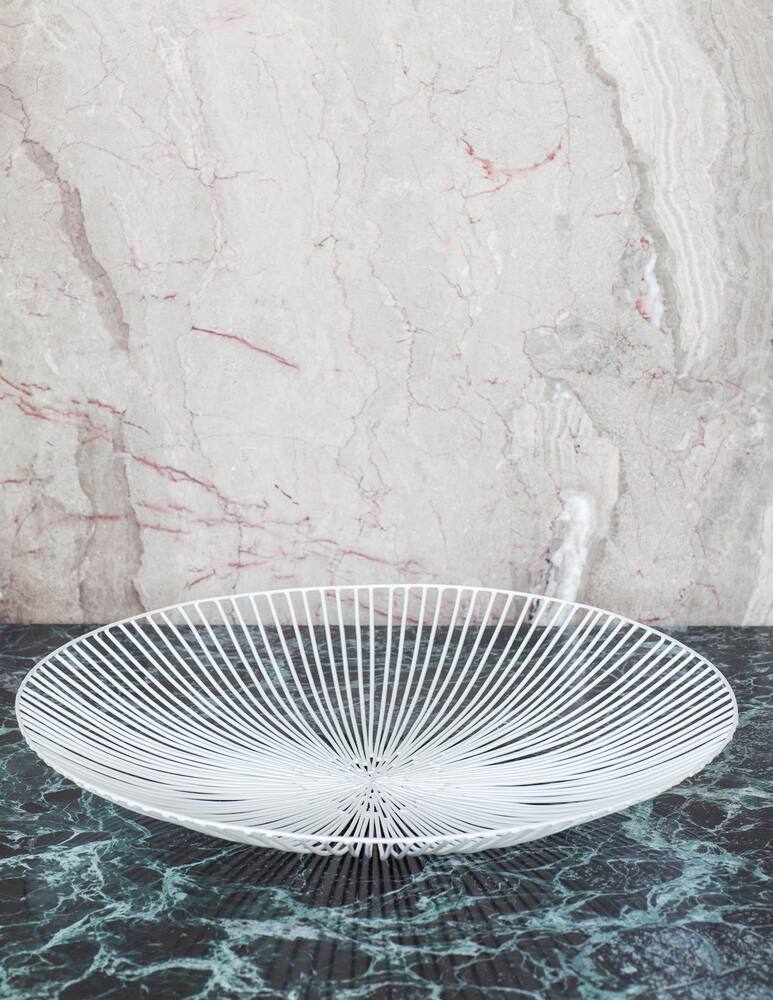 rinascente Serax Metal Sculptures by Antonino Sciortino Flat Plate Edo - White