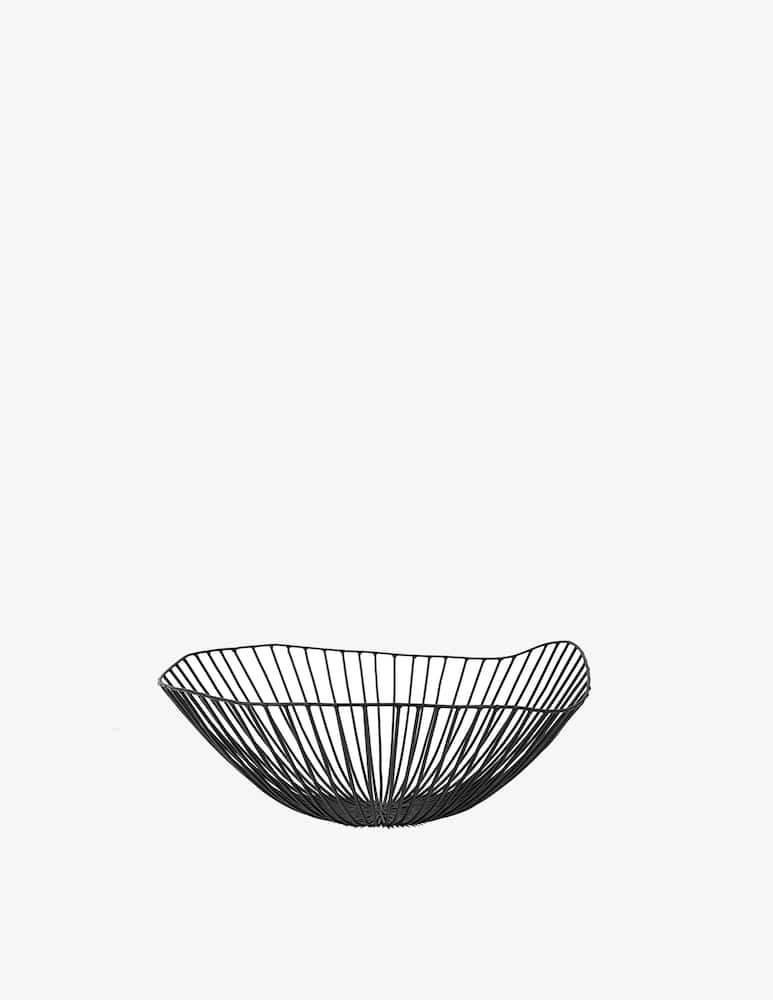 rinascente Serax Sculture In Metallo Di Antonino Sciortino Cestino Cesira - Nero