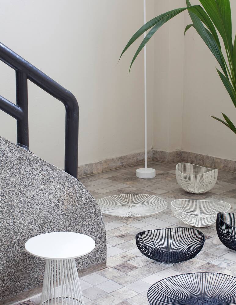 rinascente Serax Sculture In Metallo Di Antonino Sciortino Cestino Cesira - Nero