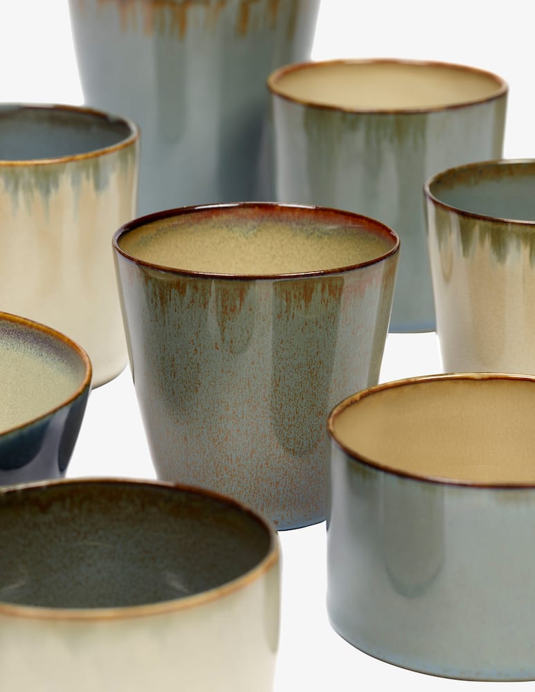 rinascente Serax Terres De Revês Di Anita Le Grelle Calice Cilindro Basso - Grigio