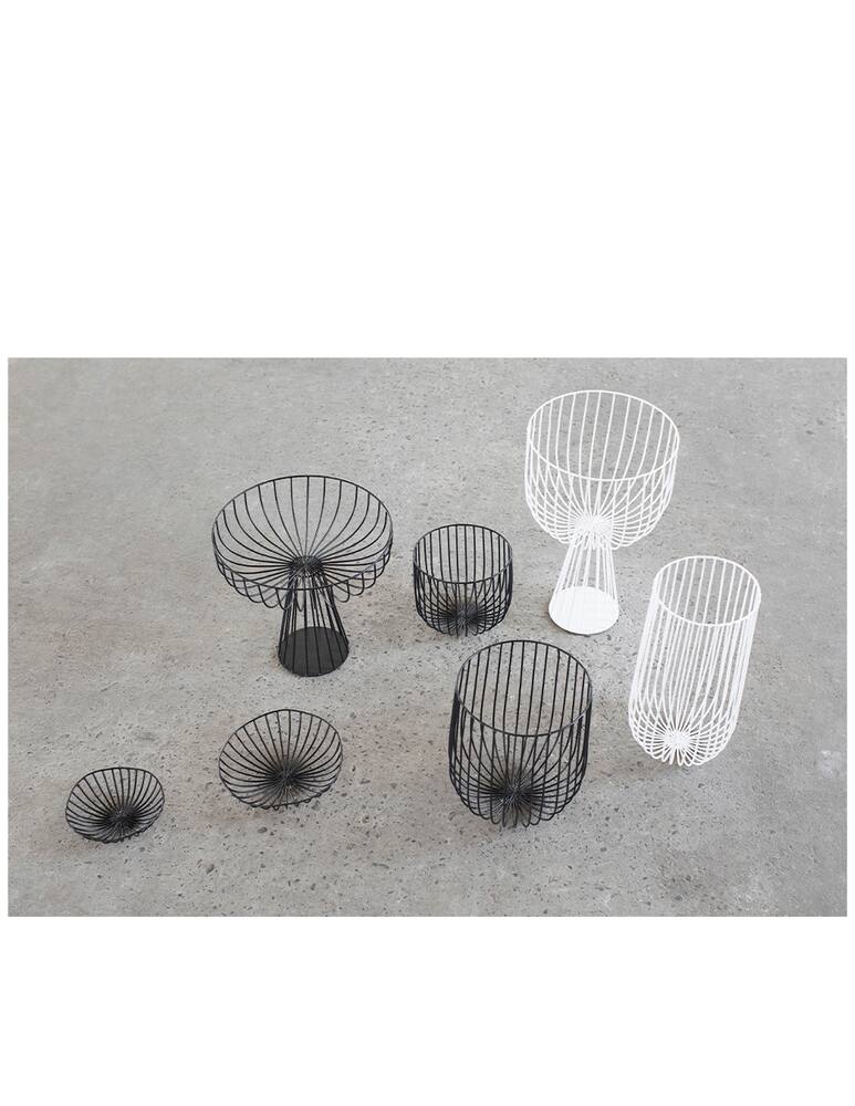 rinascente Serax Sculture In Metallo Di Antonino Sciortino Cestino Catu - Nero