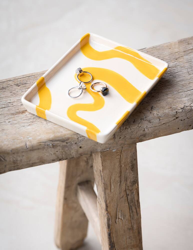 rinascente Que Rico Decorative Tray Javier Spanish Swirls