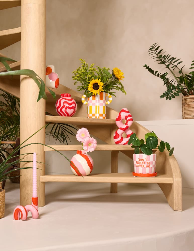 rinascente Que Rico Decorative Vase Patricia Happy Waves