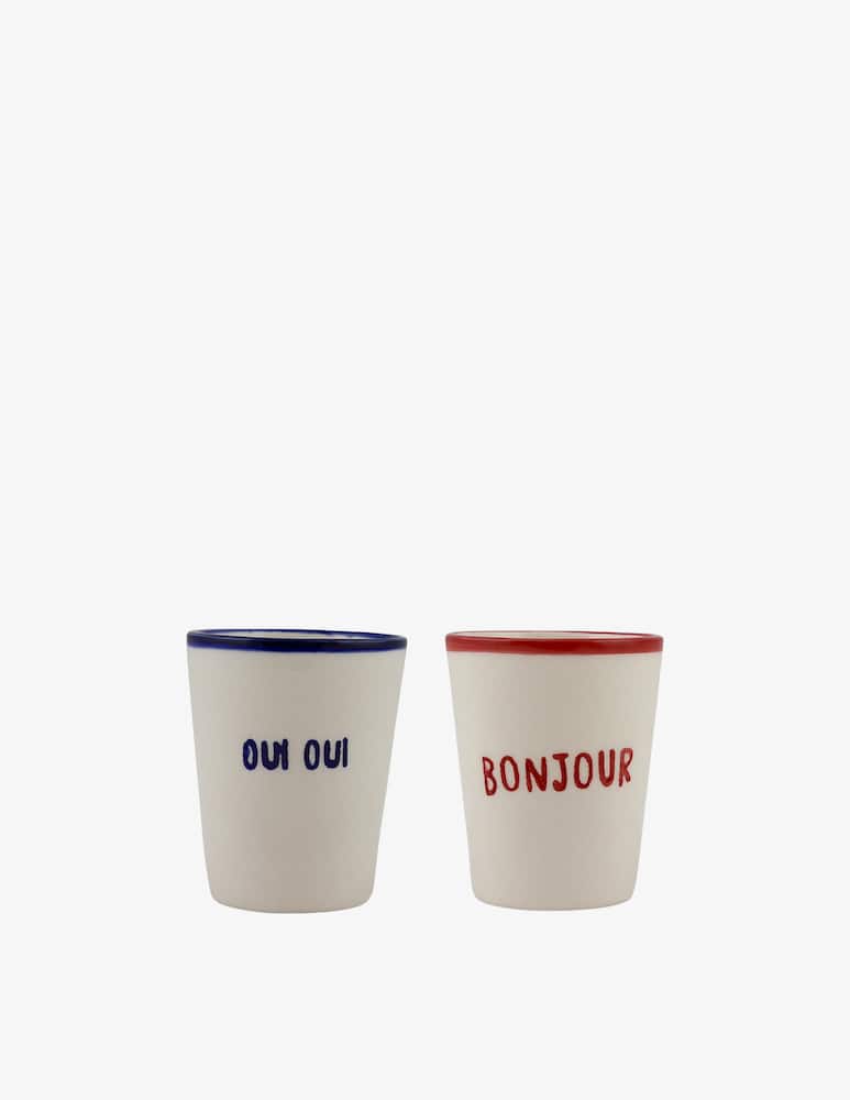 Atelier Pistache Oui Oui E Bonjour Espresso Cup Set - picture 1 Atelier Pistache Oui Oui E Bonjour Espresso Cup Set - picture 1