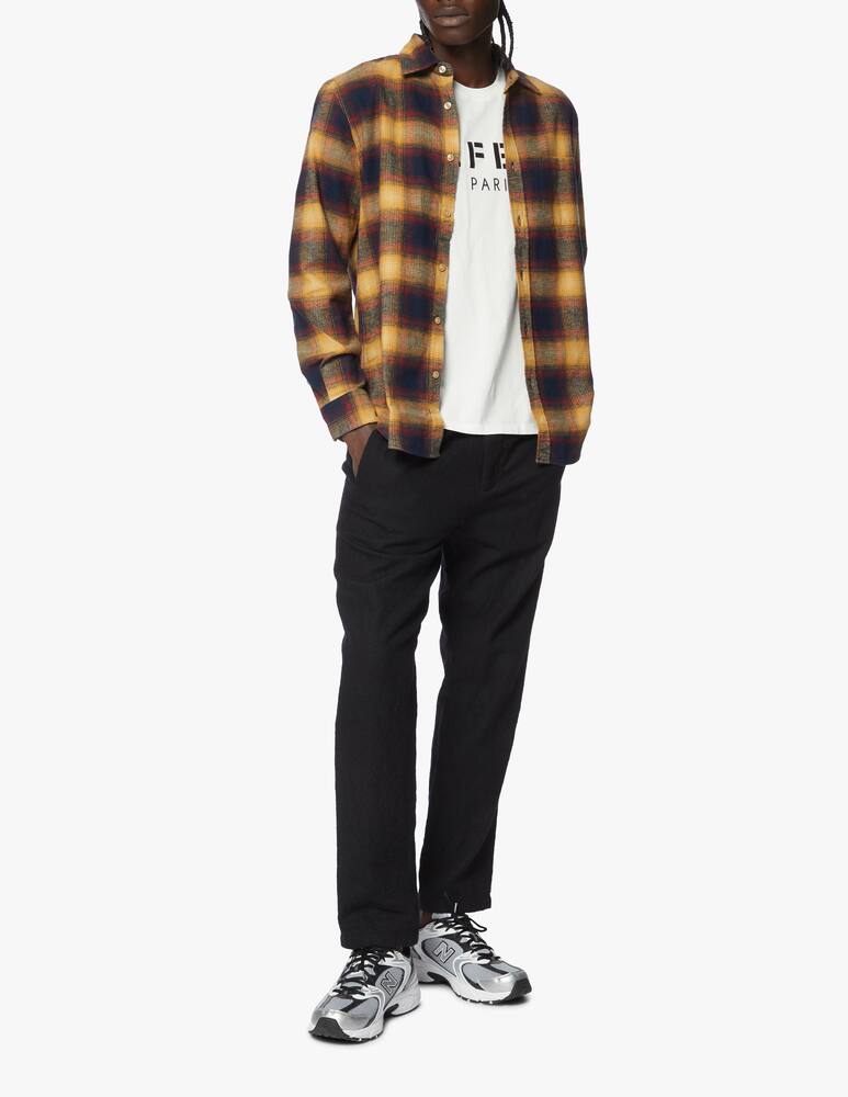 rinascente Portuguese Flannel Camicia in flanella over a quadri hill