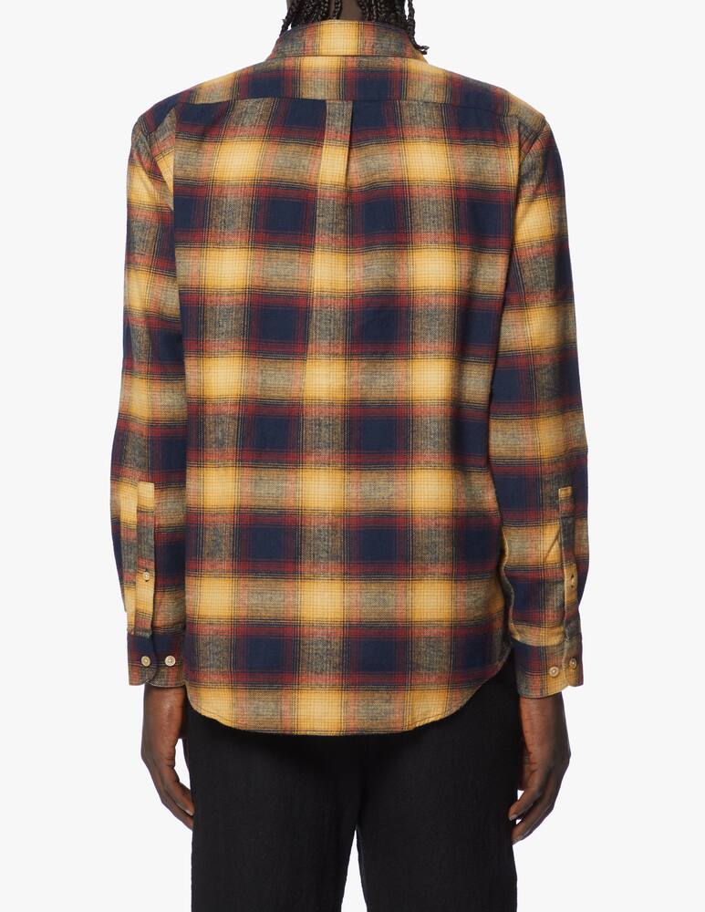rinascente Portuguese Flannel Camicia in flanella over a quadri hill