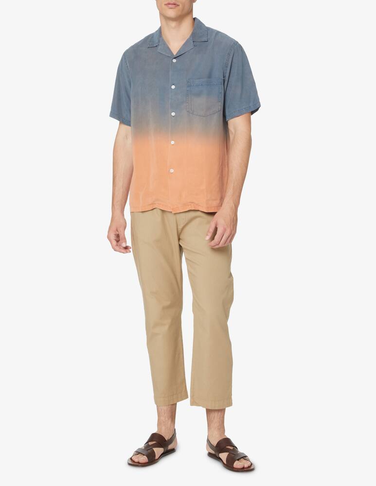 rinascente Portuguese Flannel Camicia manica corta tieedye - blu