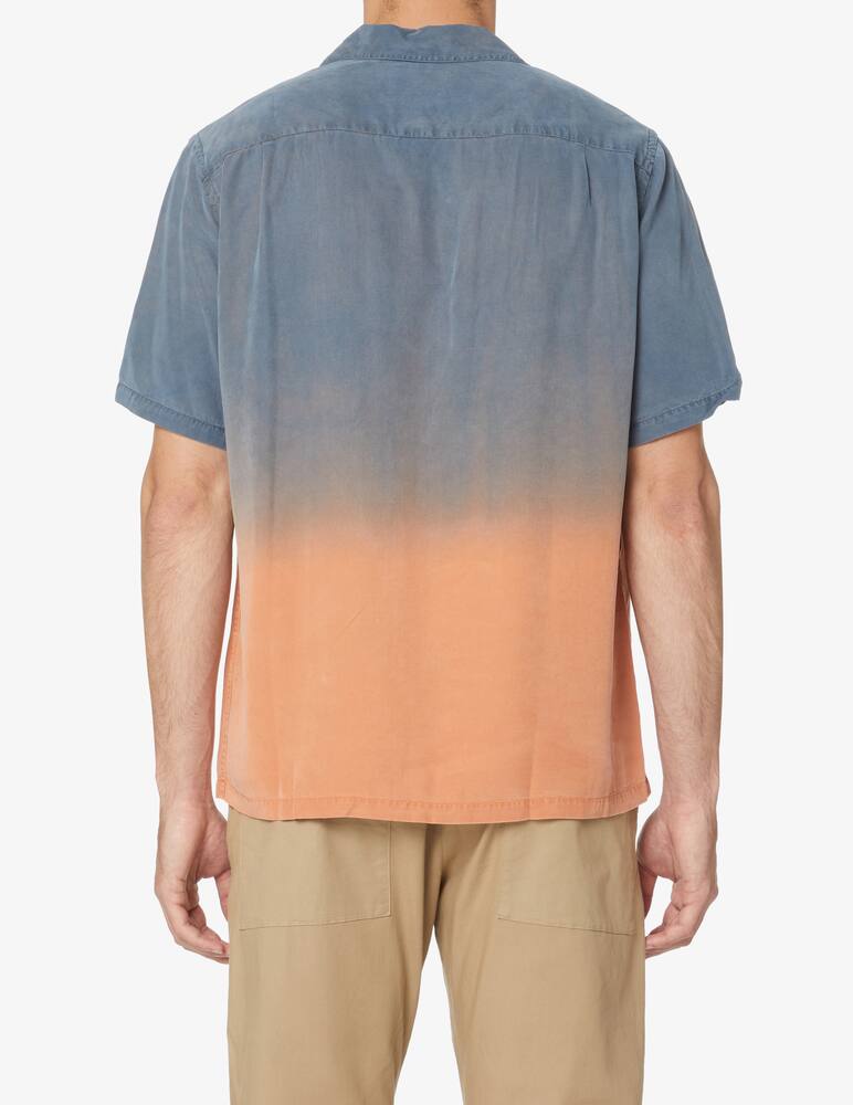 rinascente Portuguese Flannel Camicia manica corta tieedye - blu