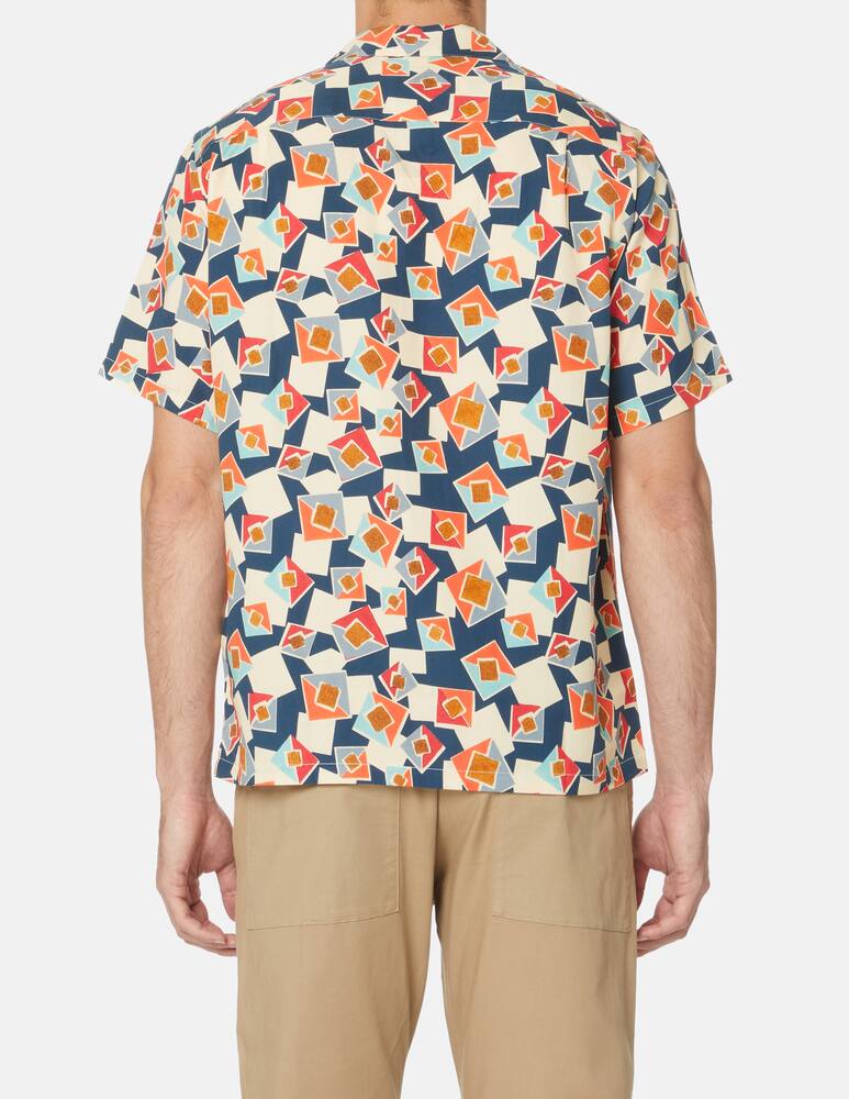 rinascente Portuguese Flannel Camicia manica corta cubik color - multicolor