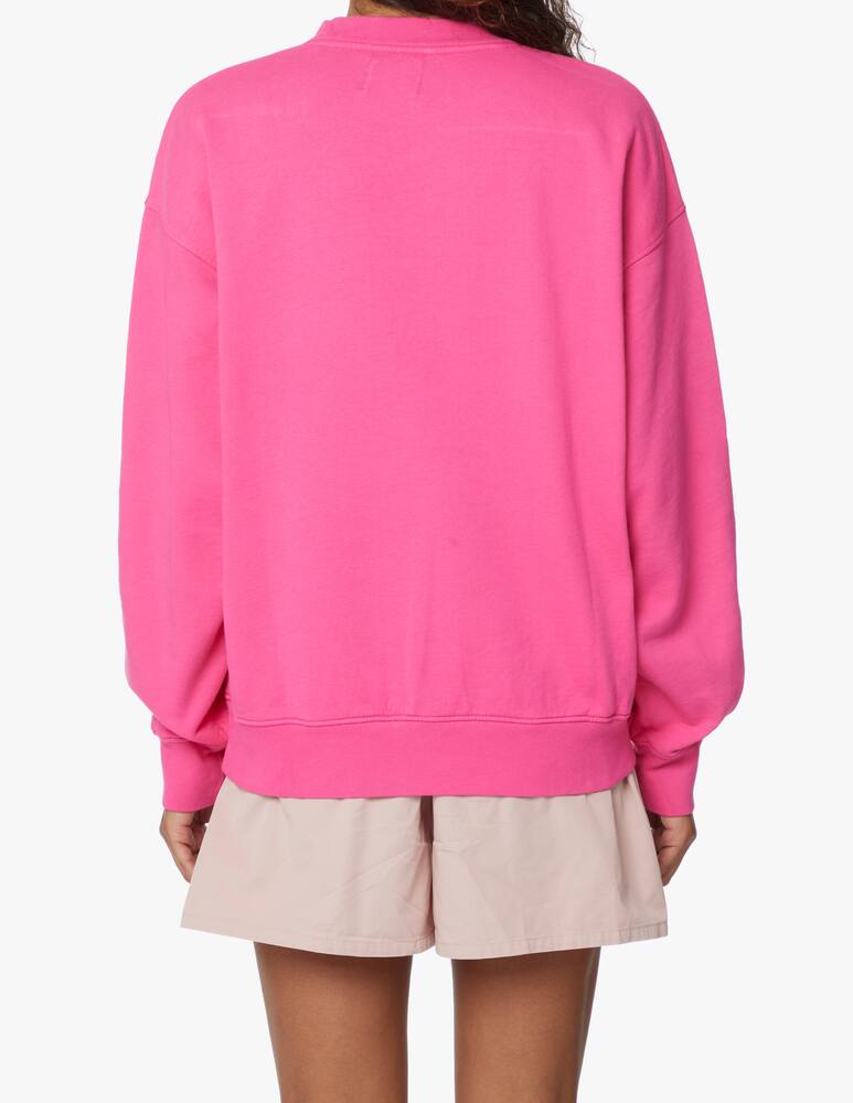 rinascente Colorful Standard Felpa girocollo over in cotone - rosa