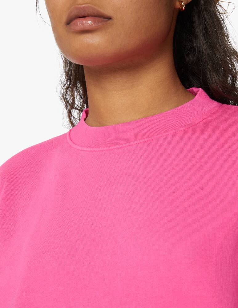 rinascente Colorful Standard Felpa girocollo over in cotone - rosa