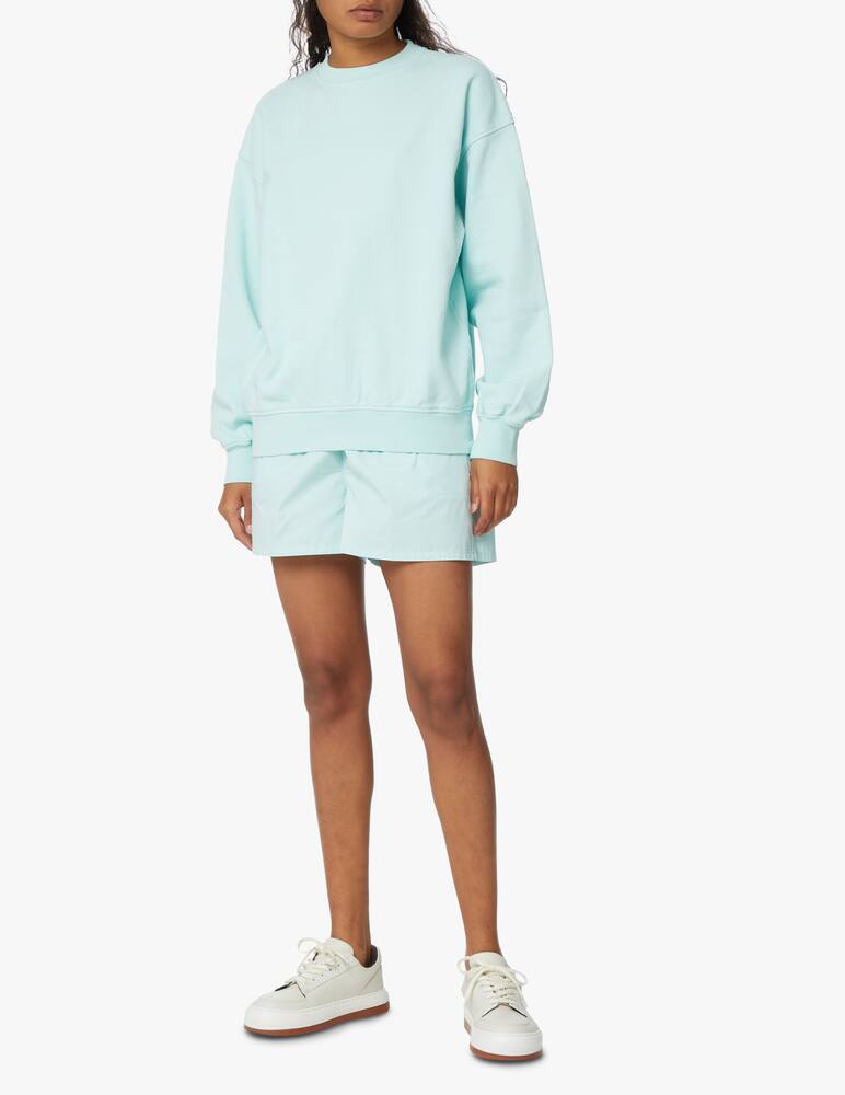 rinascente Colorful Standard Felpa girocollo over in cotone - azzurro