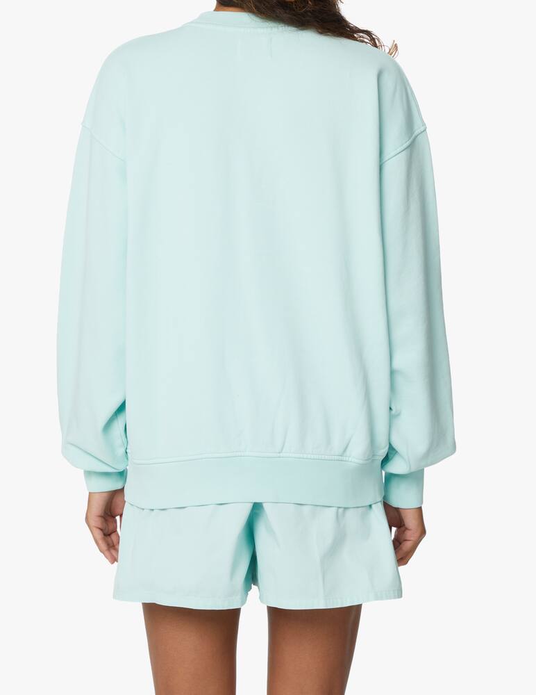 rinascente Colorful Standard Felpa girocollo over in cotone - azzurro