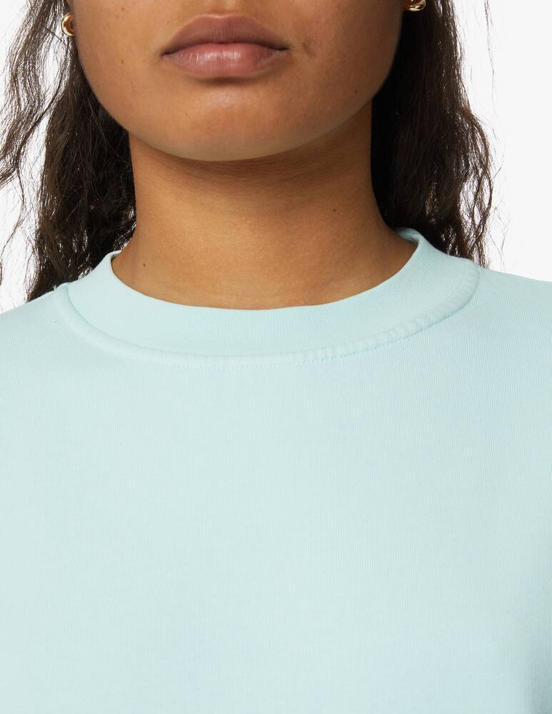 rinascente Colorful Standard Felpa girocollo over in cotone - azzurro