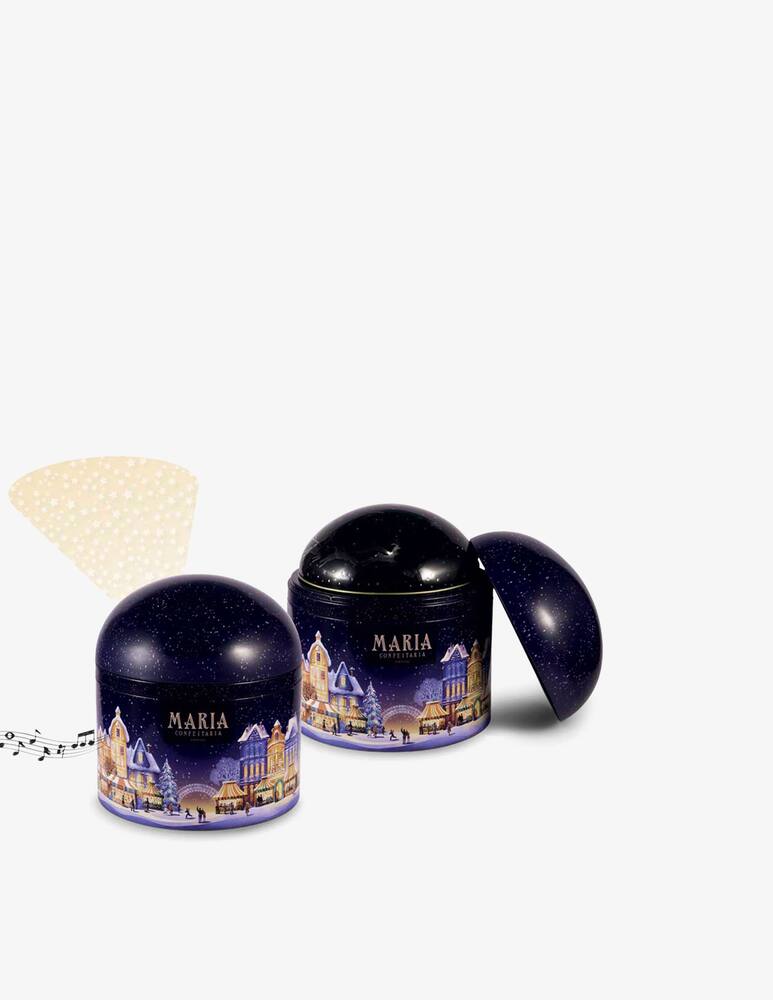 rinascente Maria Confeitaria Musical Star Projector Tin biscuits 300g