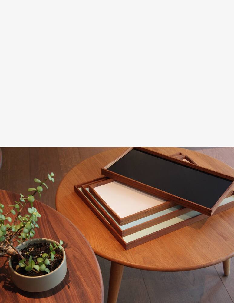 rinascente Architectmade Turning Tray L Black Dessert & Angel Blue