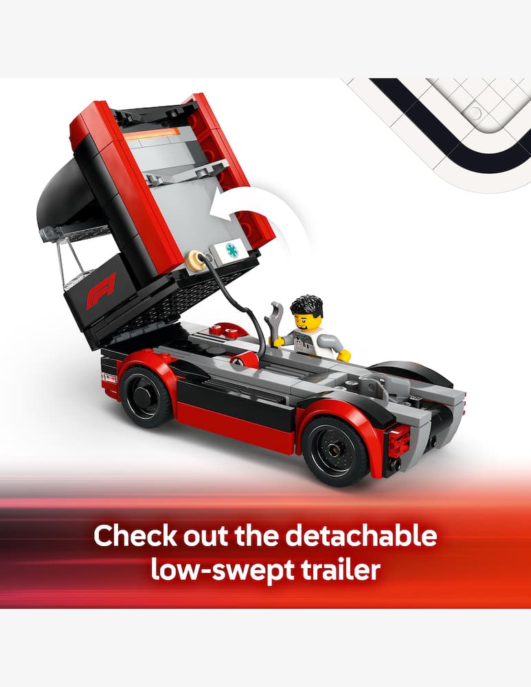 rinascente LEGO City Autotrasportatore F1® con monoposto RB20 e AMR24 F1®