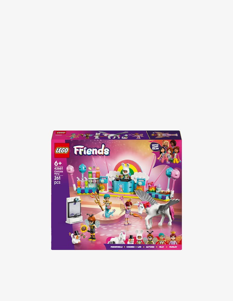 rinascente LEGO Friends Party in costume con unicorno e fatina