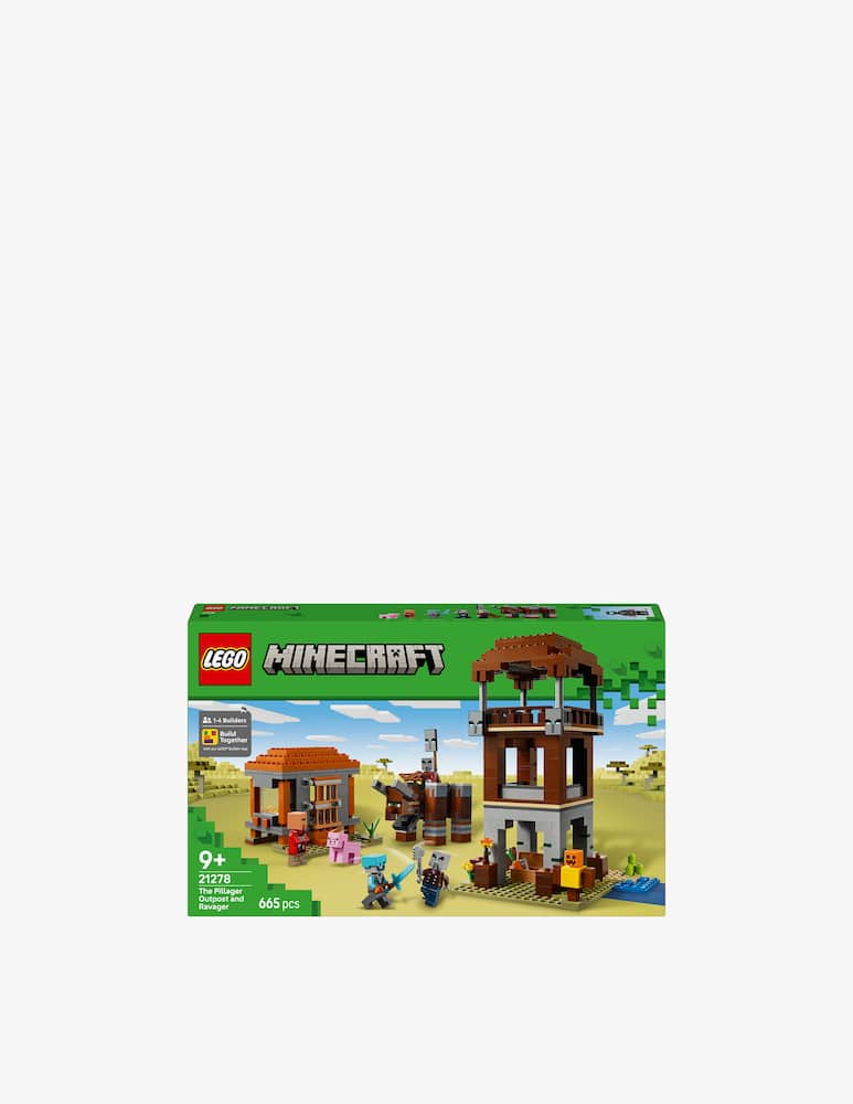 rinascente LEGO Minecraft The Pillager Outpost and Ravager