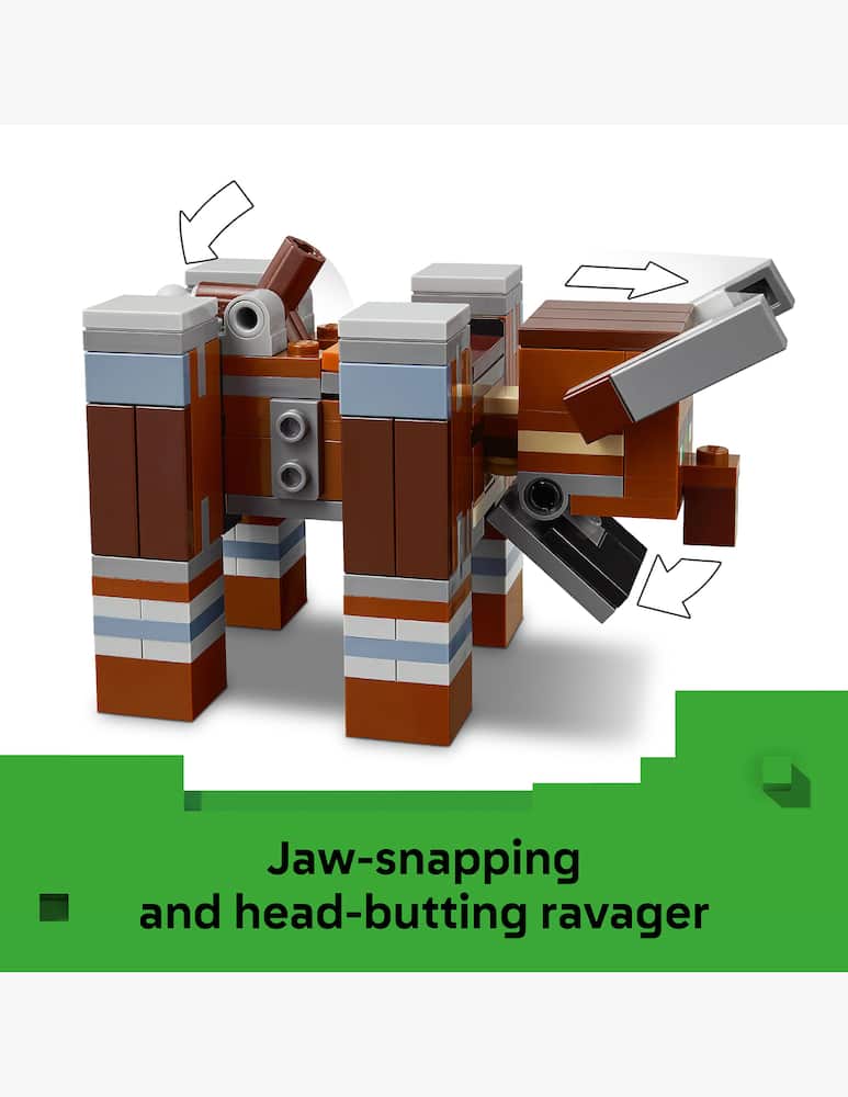 rinascente LEGO Minecraft The Pillager Outpost and Ravager