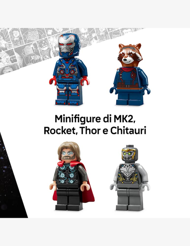 rinascente LEGO Super Heroes Marvel Avengers: Endgame Thor contro Chitauri