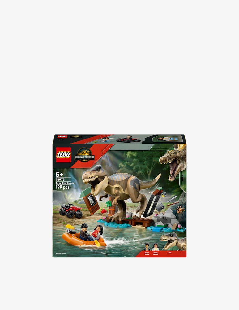 rinascente LEGO Jurassic World Fuga sul fiume dal T. Rex