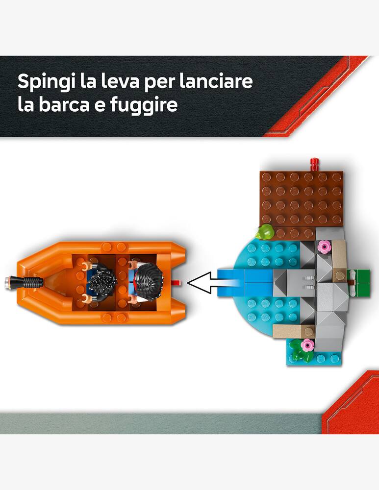 rinascente LEGO Jurassic World Fuga sul fiume dal T. Rex