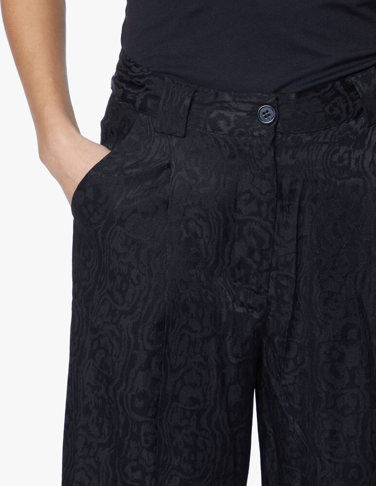 rinascente Stella Nova Silk palazzo trousers - black