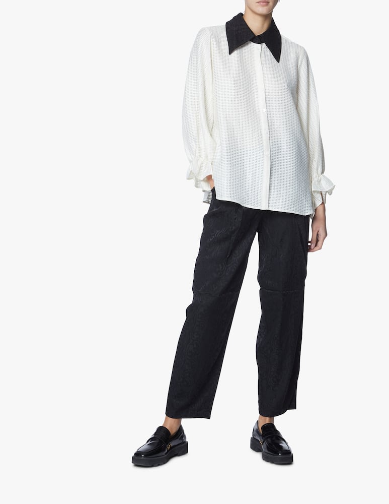 rinascente Stella Nova Shirt with collar - white