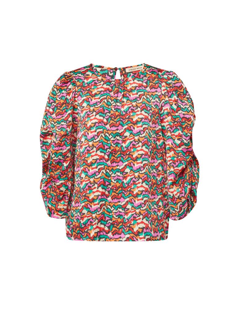 rinascente Stella Nova Blouse with geometrical print - violet