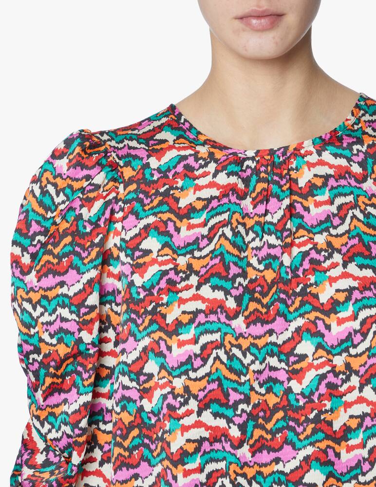 rinascente Stella Nova Blouse with geometrical print - violet