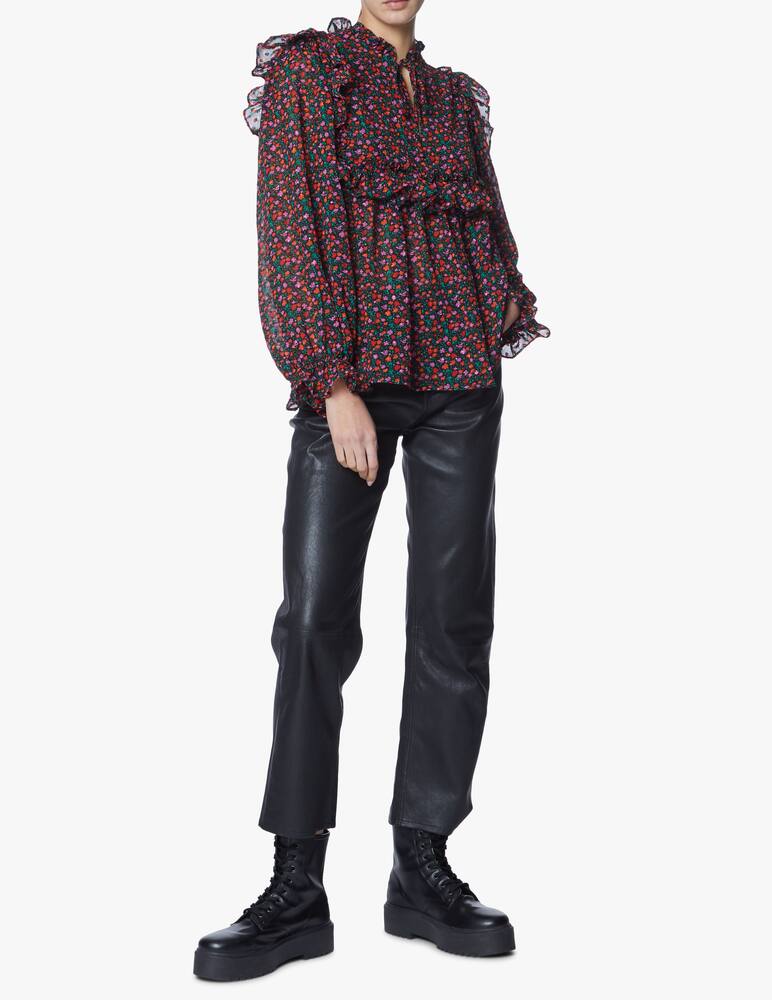 rinascente Stella Nova Blusa a manica lunga con stampa a fiori - viola