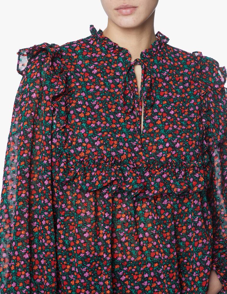 rinascente Stella Nova Blusa a manica lunga con stampa a fiori - viola