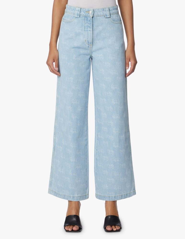 rinascente Stella Nova High rise flare jeans - light blue