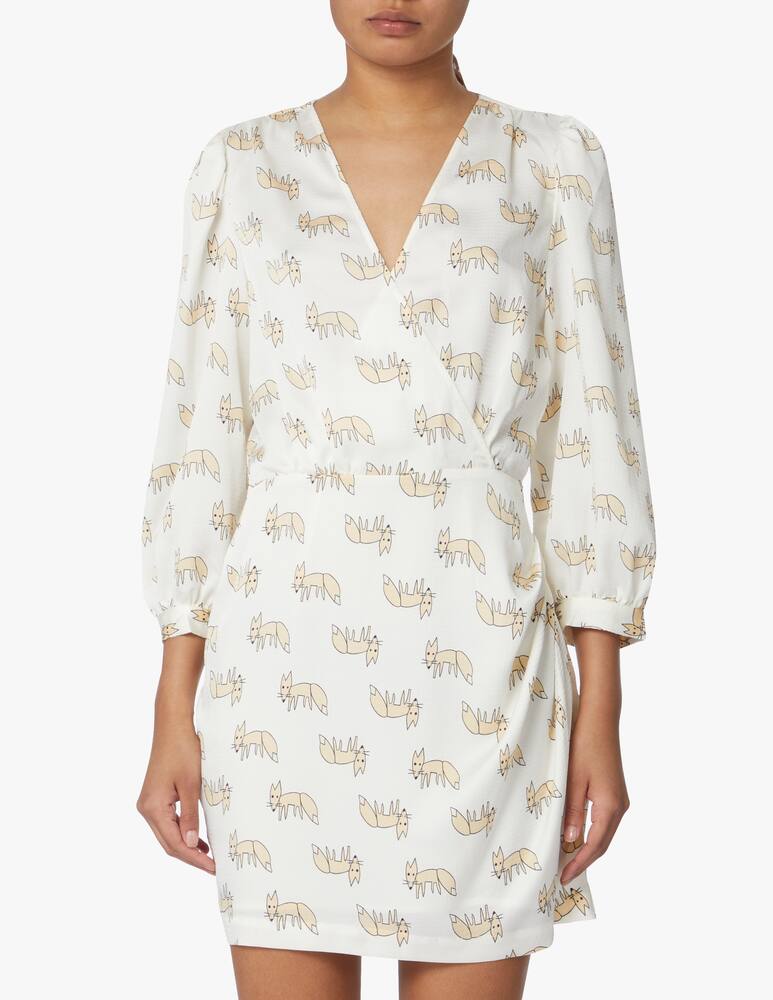 rinascente Stella Nova Long sleeved mini dress - beige