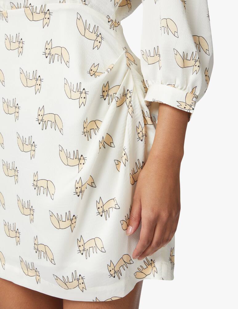 rinascente Stella Nova Long sleeved mini dress - beige