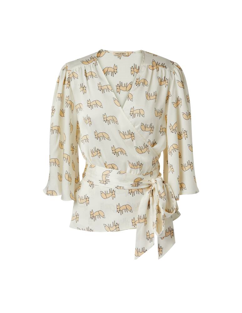 rinascente Stella Nova V neck blouse - beige