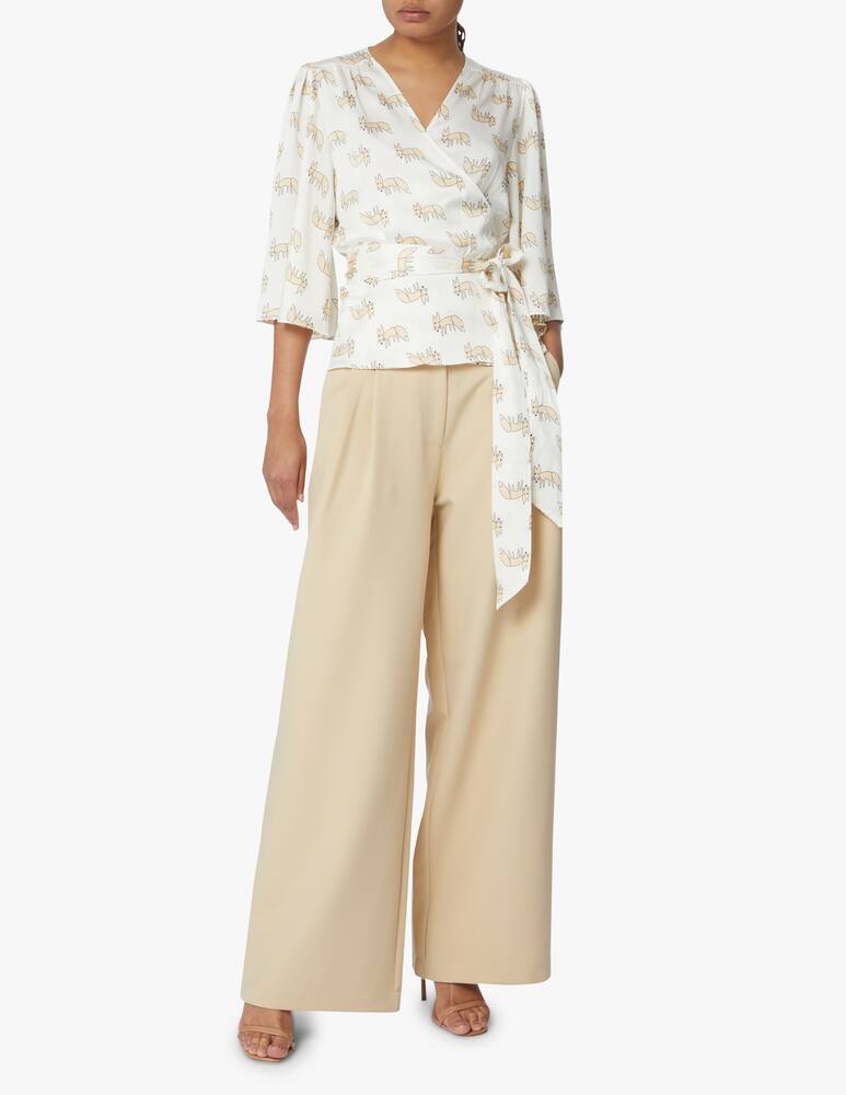 rinascente Stella Nova V neck blouse - beige