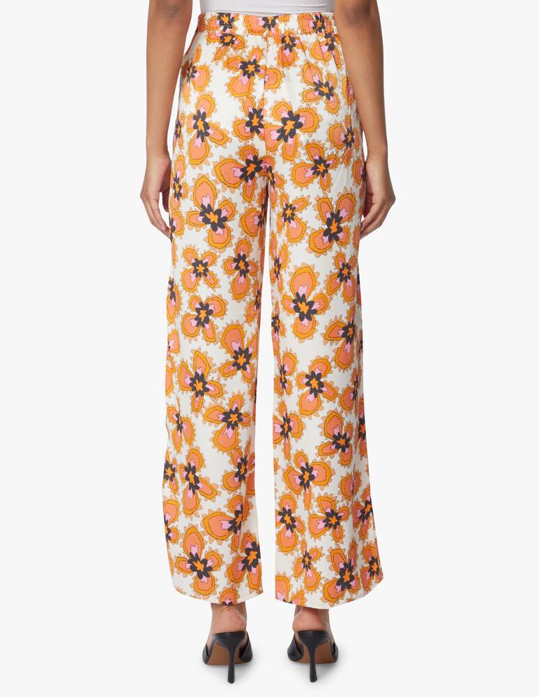 rinascente Stella Nova Palazzo trousers with floral print - orange