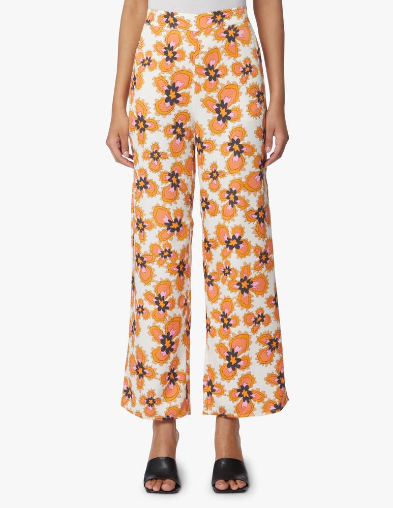 rinascente Stella Nova Palazzo trousers with floral print - orange