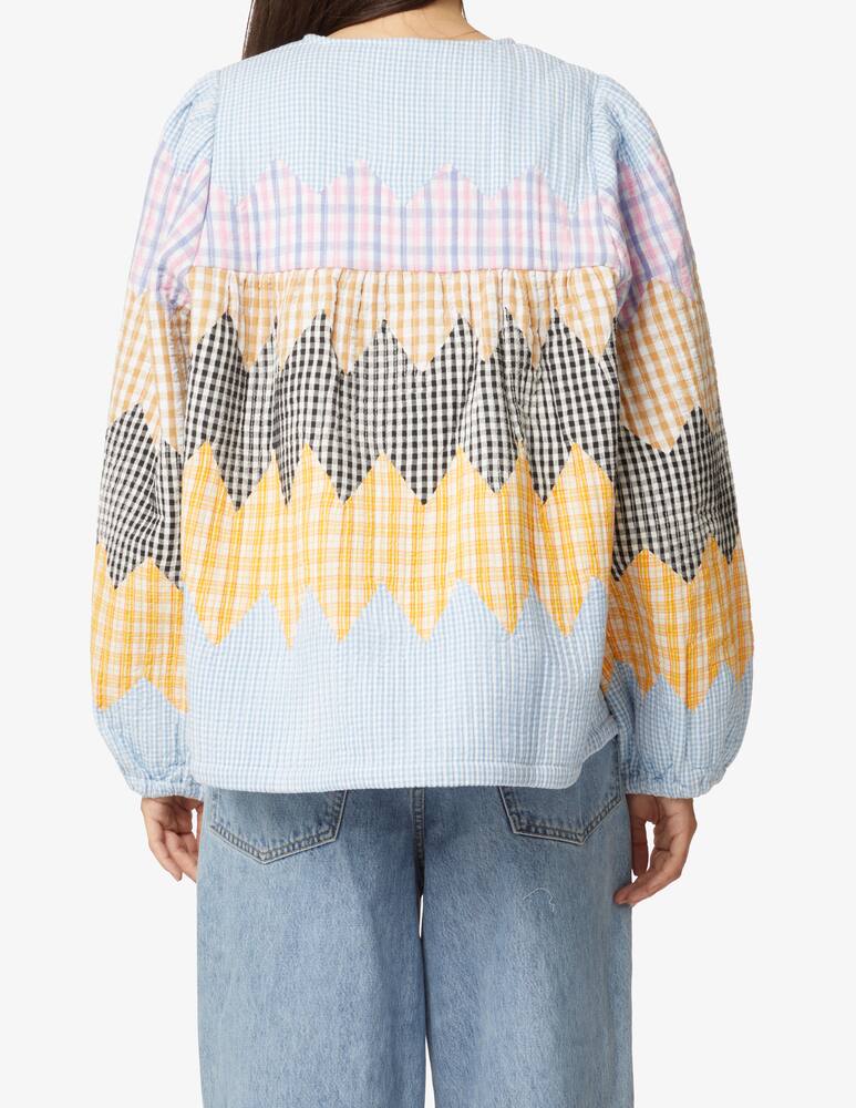 rinascente Stella Nova Giacca overshirt in cotonecon stampa check - Multicolor