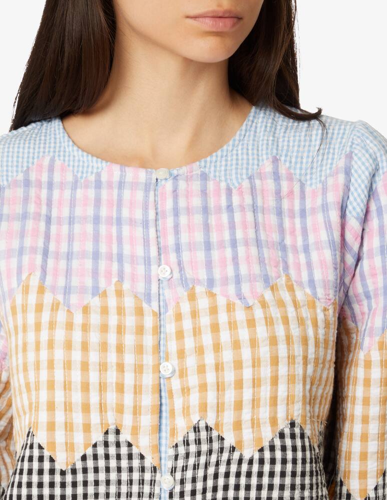 rinascente Stella Nova Giacca overshirt in cotonecon stampa check - Multicolor