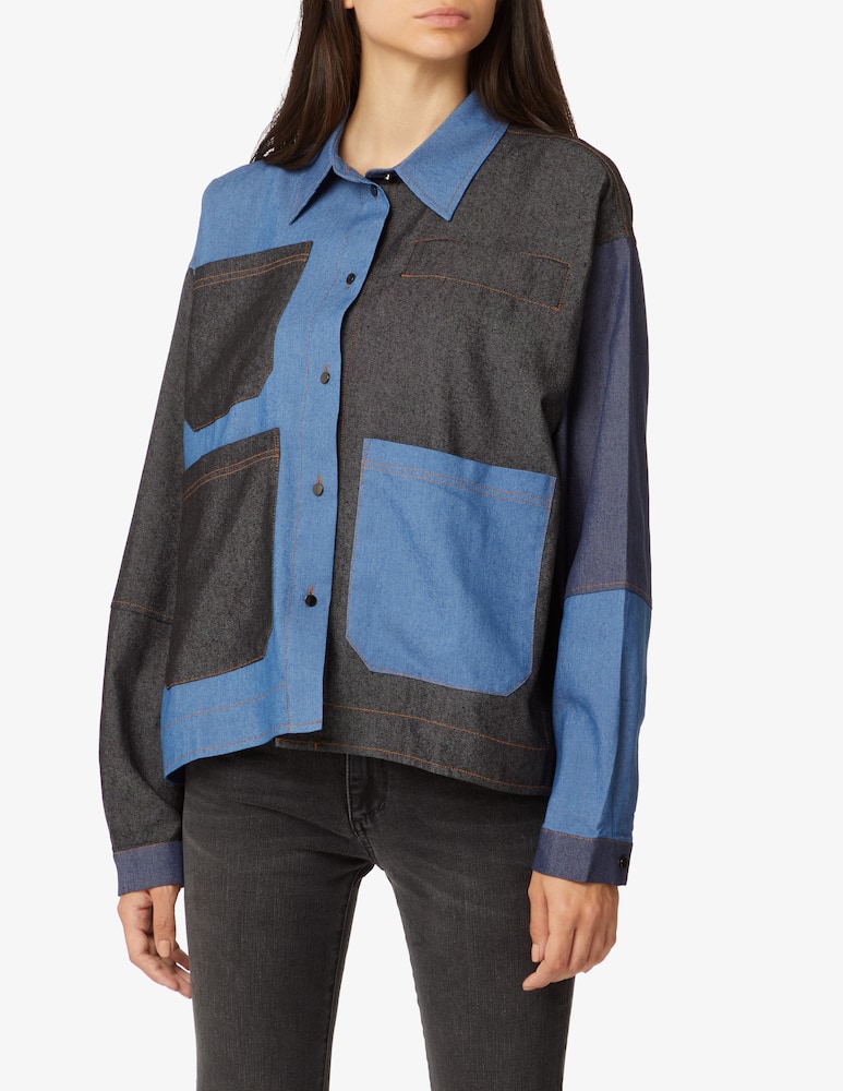 Stella Nova Cotton chambrey shirt - Blue - picture 1 Stella Nova Cotton chambrey shirt - Blue - picture 1