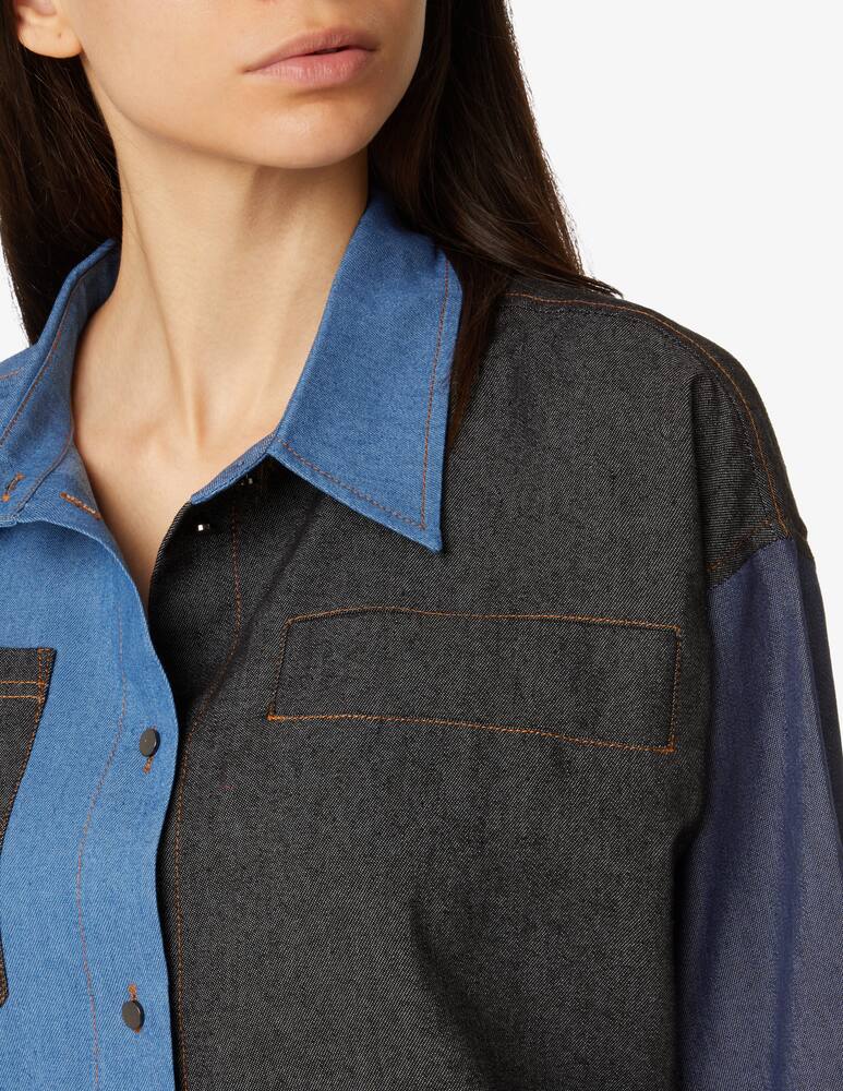 rinascente Stella Nova Camicia chambrey in cotone - Blu