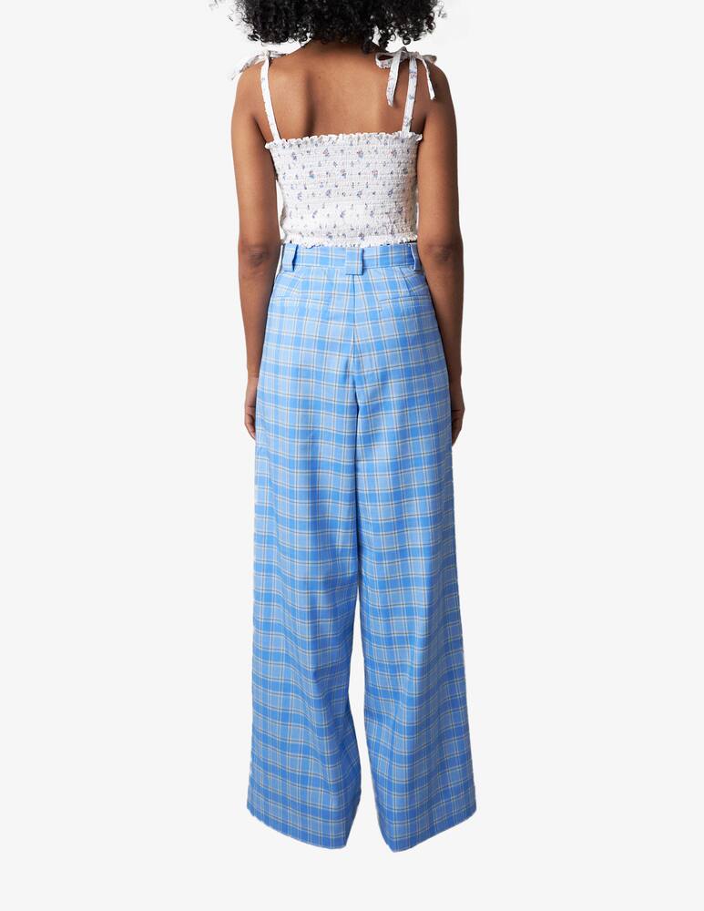 rinascente Stella Nova Eline check printed trousers