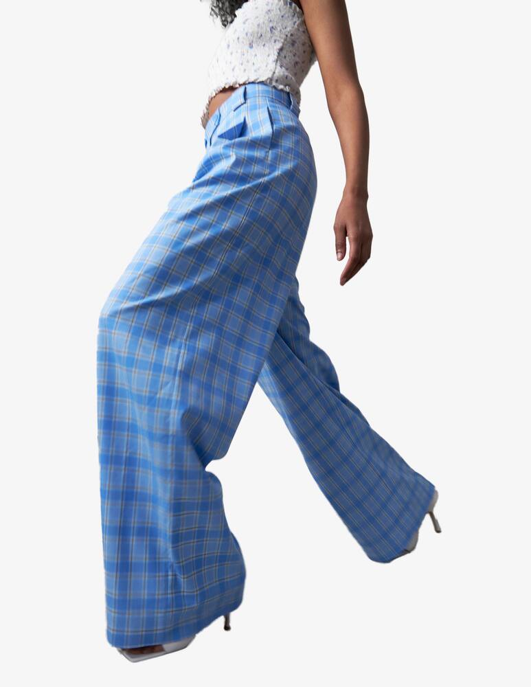 rinascente Stella Nova Eline check printed trousers