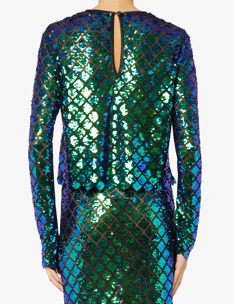 rinascente Stella Nova Top con paillettes
