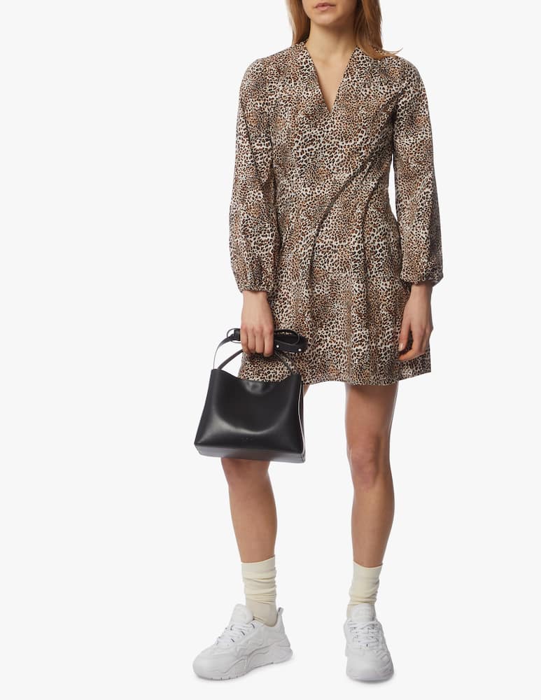 rinascente Baum und Pferdgarten Alivia micro leo print mini dress